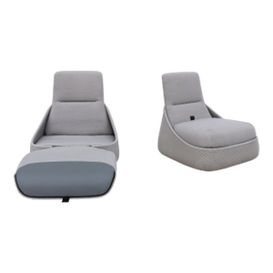 Modern Patricia Urquiola for Coalesse Hosu Lounge Chairs With Ottoman - A Pair
