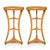 Neo-Classical Style Burl & Gilt Pedestals / Tables by Baker Furniture- Pair For Sale - Image 12 of 13