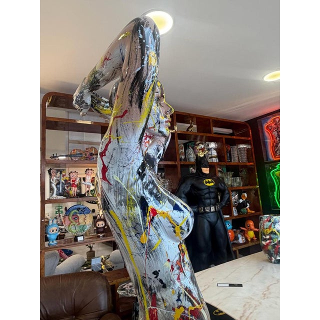 Silvio Formichetti, Life-Size Sculpture of a Woman, 2000s, Resin For Sale - Image 12 of 18