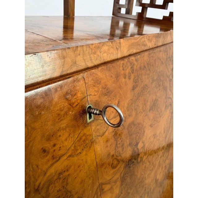 Art Deco Walnut Burl Secretary Desk from Adolf Gustav Schneck, 1924 For Sale - Image 16 of 18