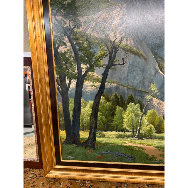 Brown Wendell Brown Yosemite Splendor Oil Painting, Signed For Sale - Image 8 of 12