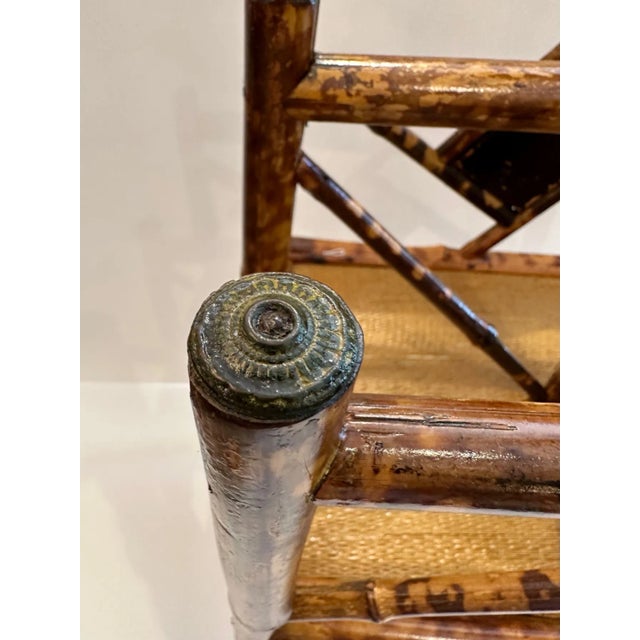 Victorian Rattan Book or Magazine Rack For Sale - Image 4 of 13