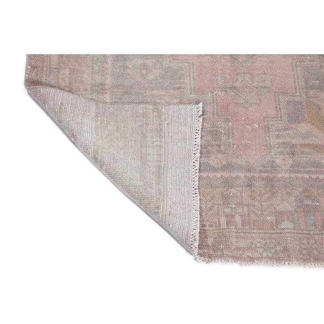 Turkish 1960s Vintage Distressed Turkish Rug - 4′1″ × 8′6″ For Sale - Image 3 of 6