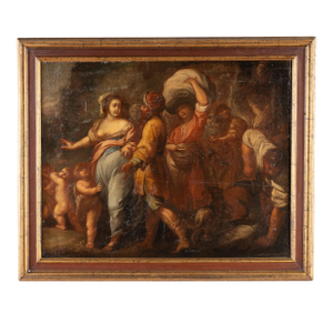 Early 18th Century Oil on Canvas Laid on Board Painting, Italian School