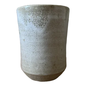 Contemporary Small Ceramic Wide Mouth Vase