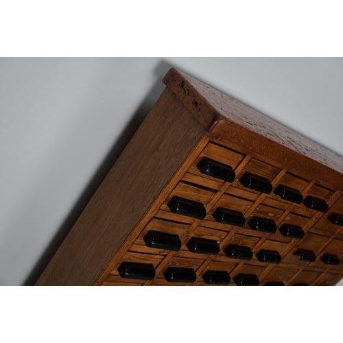 Wood Industrial Dutch Beech & Pine Workshop Cabinet, 1950s For Sale - Image 7 of 18