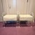 Pair Gibbs Acrylic Benches These are FUN! This pair of benches features a neutral animal inspired print fabulously...