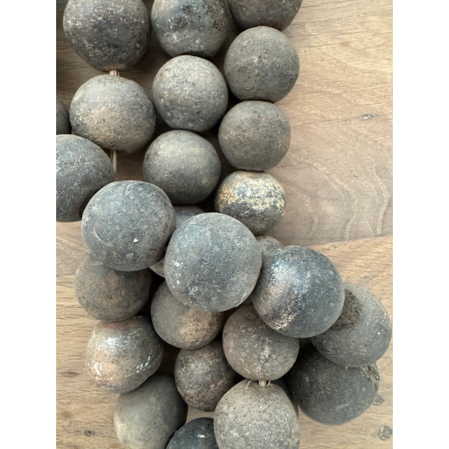 Pair of Vintage African Clay Bead Strands For Sale - Image 4 of 7