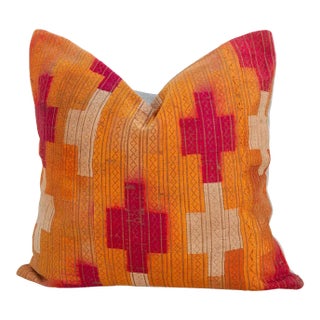 Carmel Silk Phulkari Pillow For Sale