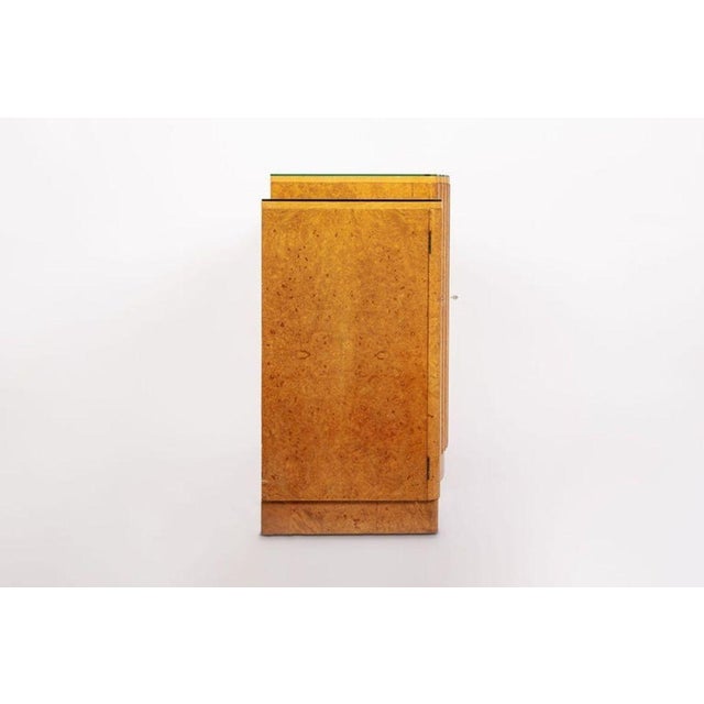 1930s Exceptional Antique Art Deco Maple Wood Bar Cabinet or Sideboard 1930s For Sale - Image 5 of 12