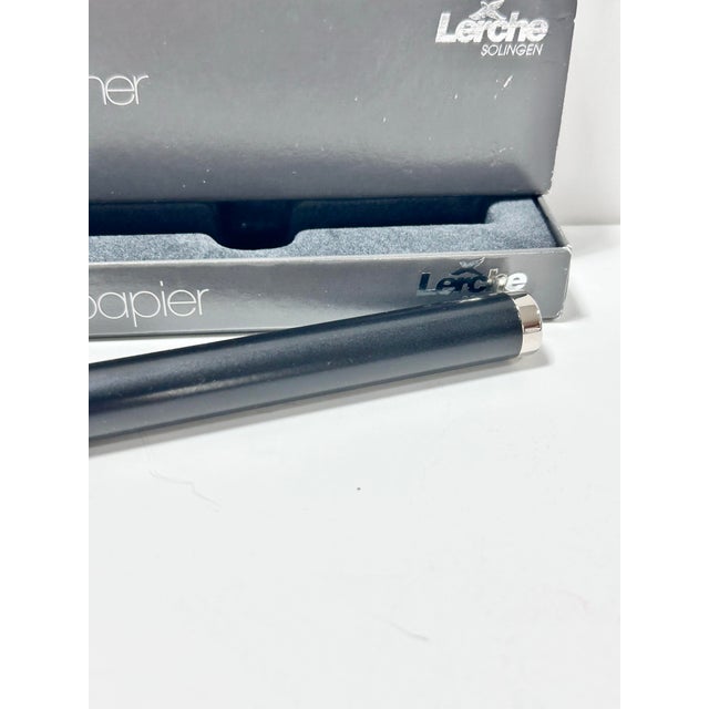 Vintage Letter Opener Lerche Solingen Germany in Box – Stainless Steel - Minimalist Desk Accessory For Sale In Louisville - Image 6 of 7
