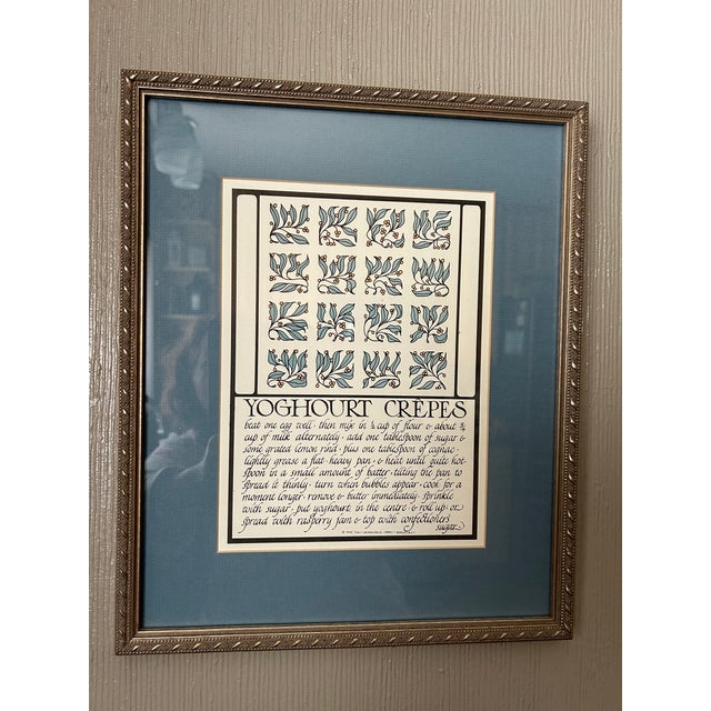 Mid-Century Calligraphed Recipes - Set of 13 For Sale - Image 11 of 13