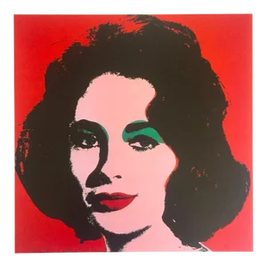 Andy Warhol Estate Vintage 1989 Pop Art Lithograph Print " Liz " 1964