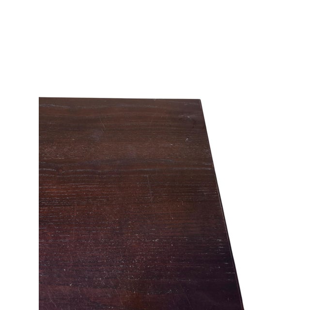 Vintage Ethan Allen Horizons Buffet Sideboard Dark Walnut Buffet Console Cabinet For Sale - Image 17 of 18