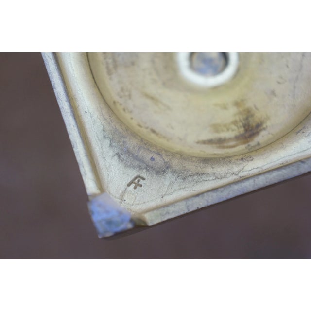 Vintage Colonial Style Solid Brass Candlesticks Candle Holders- a Pair For Sale - Image 13 of 13