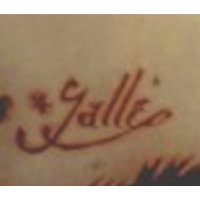 Emile Galle Late 19th Century Galle Vase Decorated With Trees For Sale - Image 4 of 4