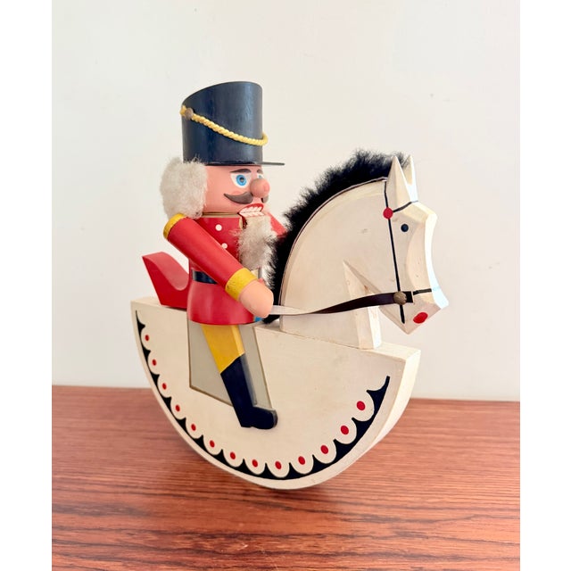 German Nutcracker with Rocking Horse, 1970s, in Very Good conditions. Designed 1970 to 1979