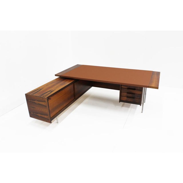 Mid-Century Rosewood Executive Desk by Sven Dysthe for Dokka Mobler, 1960s For Sale - Image 9 of 15
