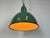 Industrial Green Enamel Factory Pendant Lamp, 1960s For Sale - Image 15 of 16