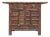 Double Top Drawer Carved Elm Sideboard For Sale