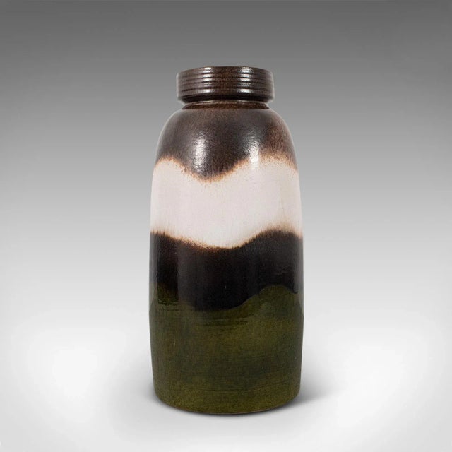 Ceramic 1950s German Ceramic Earth Tone Vase For Sale - Image 7 of 13