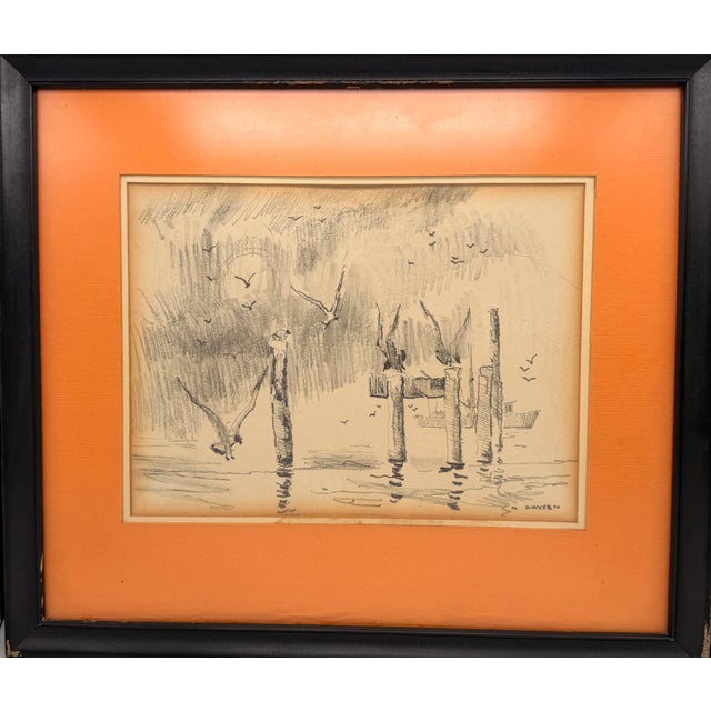 This offering features a compelling pair of original graphite sketches by the distinguished American artist Harry Joseph...