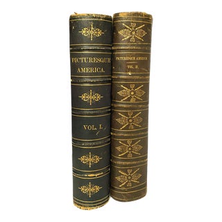 Assembled Set Two Volumes: Picturesque America by Editor William Cullen Bryant For Sale