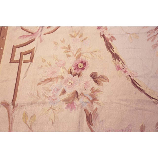 Nazmiyal Collection Antique French Aubusson Rug For Sale In New York - Image 6 of 10