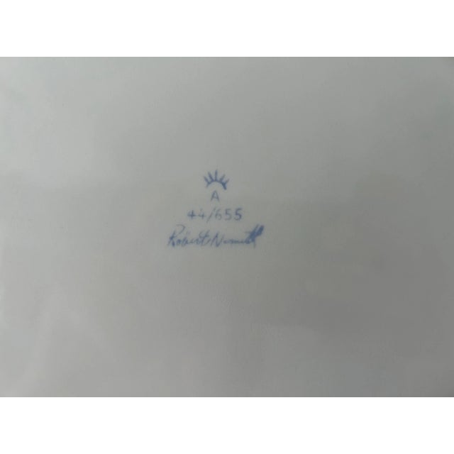 Vintage Porcelain Robert Nemeth Basketweave White With Yellow Trim Plate For Sale In Miami - Image 6 of 7