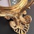 Stunning vintage Baker Knapp and Tubbs gilt brass two-bulb wall sconce // French-style wall light with mirrored back // Floral wall sconce For Sale In Kansas City - Image 6 of 10