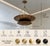 Vintage Brass Shell Pendant Chandelier – Two-Tier Mid-Century Modern Ceiling Light Fixture For Sale - Image 4 of 8