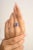 VR Jewels 3.08Ctw Square Blue Sapphire & Baguette Diamond Statement Ring Size 7 For Sale - Image 4 of 12