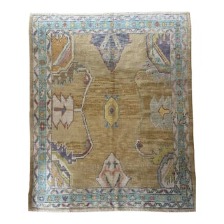 Contemporary Turkish Oushak Rug | 5'8" X 7'3" For Sale