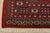 Red Bokhara Rug 4’2” X 6’2” Red Wool Tribal Hand-Knotted Oriental Carpet For Sale - Image 8 of 11