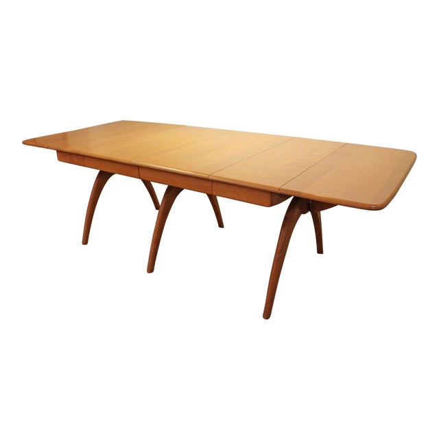 MidCentury Modern Heywood Wakefield "Butterfly" Wishbone DropLeaf Dining Table Chairish