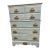 Mid Century Nautical Theme 5 Drawer Highboy - Newly Painted For Sale