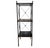 Black French Neoclassical Three-Tier Étagère in Brass & Metal, 20th Century For Sale - Image 8 of 8