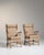 1970s Mid-Century Modern Brown Wood Pair of Club Chairs For Sale - Image 11 of 13
