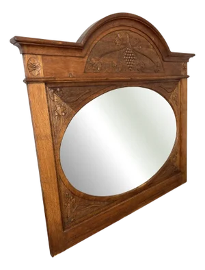 French Wall Mirror in Oak
