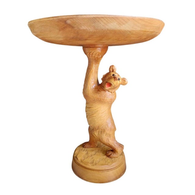 Black Forest Bear Fruit Bowl, 1950s For Sale - Image 11 of 11