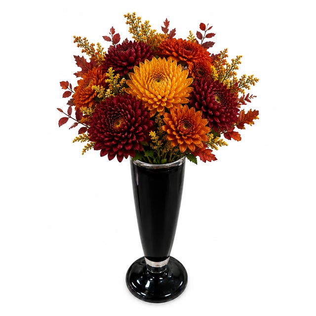 1960s Vintage Mid-Century Modern Root Beer Amber Art Glass Pedestal Vase For Sale - Image 5 of 5