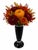 1960s Vintage Mid-Century Modern Root Beer Amber Art Glass Pedestal Vase For Sale - Image 5 of 5