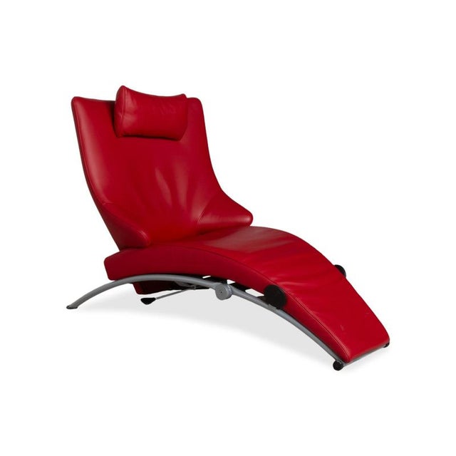 Solo 699 Armchair in Red Leather from Wk Wohnen For Sale - Image 4 of 16