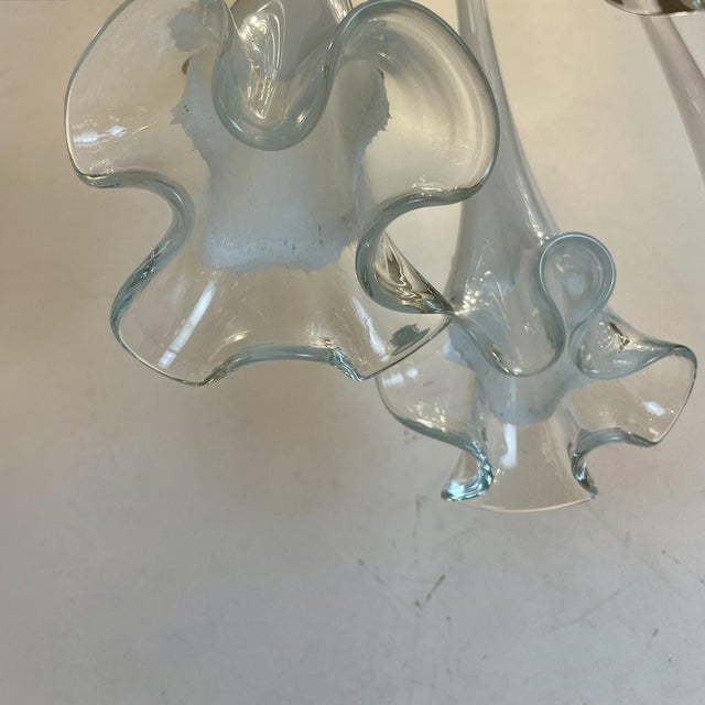 Glass Murano Ceiling Lamp from Venini, 1960s For Sale - Image 7 of 15