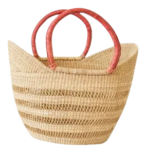 African Bolga Ghana Woven Yikene Basket