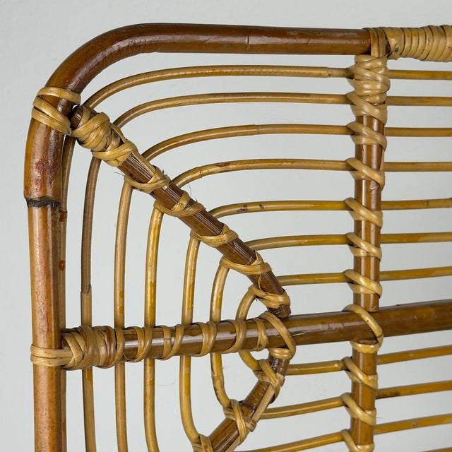 Vintage Rattan Basket, Italy, 1960s For Sale - Image 17 of 18