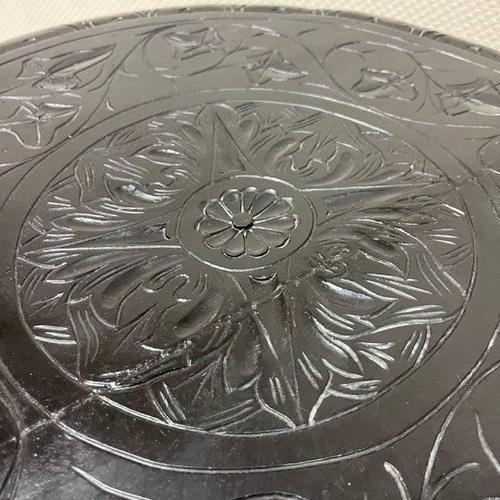 Antique Napoleon III Smoking Table in Blackened Wood, 19th Century For Sale - Image 4 of 12