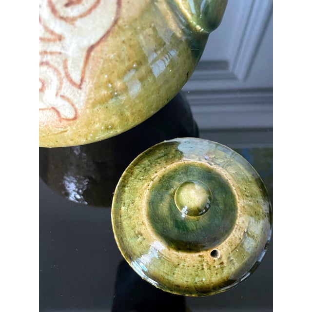 Modern Japanese Studio Pottery Oribe Tea Pot by Ken Matsuzaki For Sale - Image 14 of 17