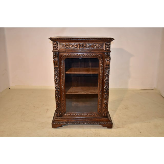 Brown 19th Century French Carved Bookcase For Sale - Image 8 of 12