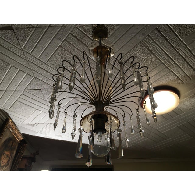 1970s Glass Chandelier, 1970s For Sale - Image 5 of 18
